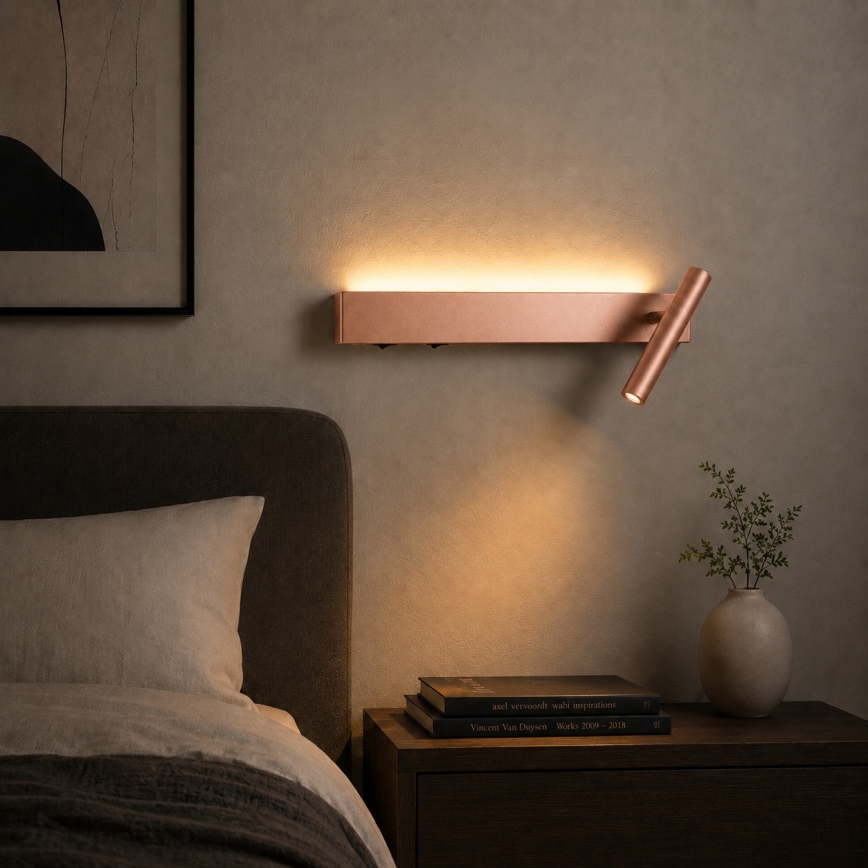 BRILAGI - LED zidna spot svetiljka ARLIX LED/3W/230V + LED/7W brončana CRI 90