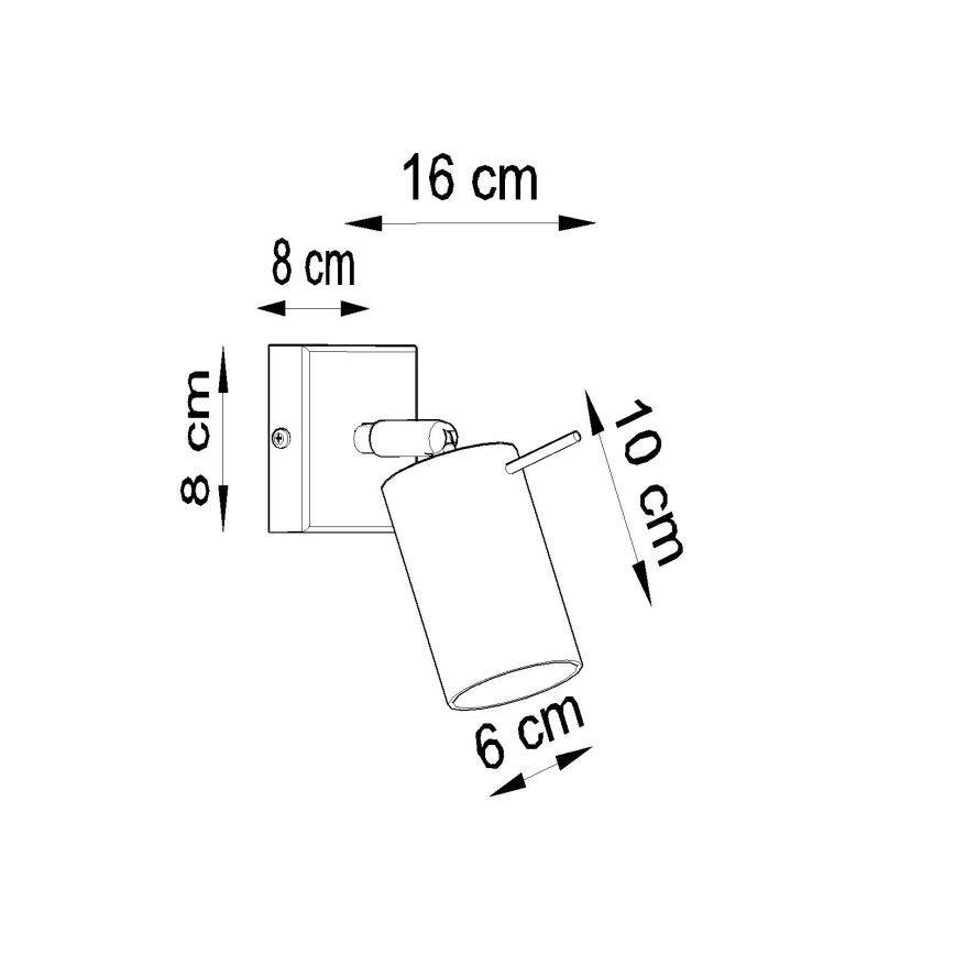 Brilagi - LED zidno spot svetlo ASMUS 1xGU10/7W/230V crna