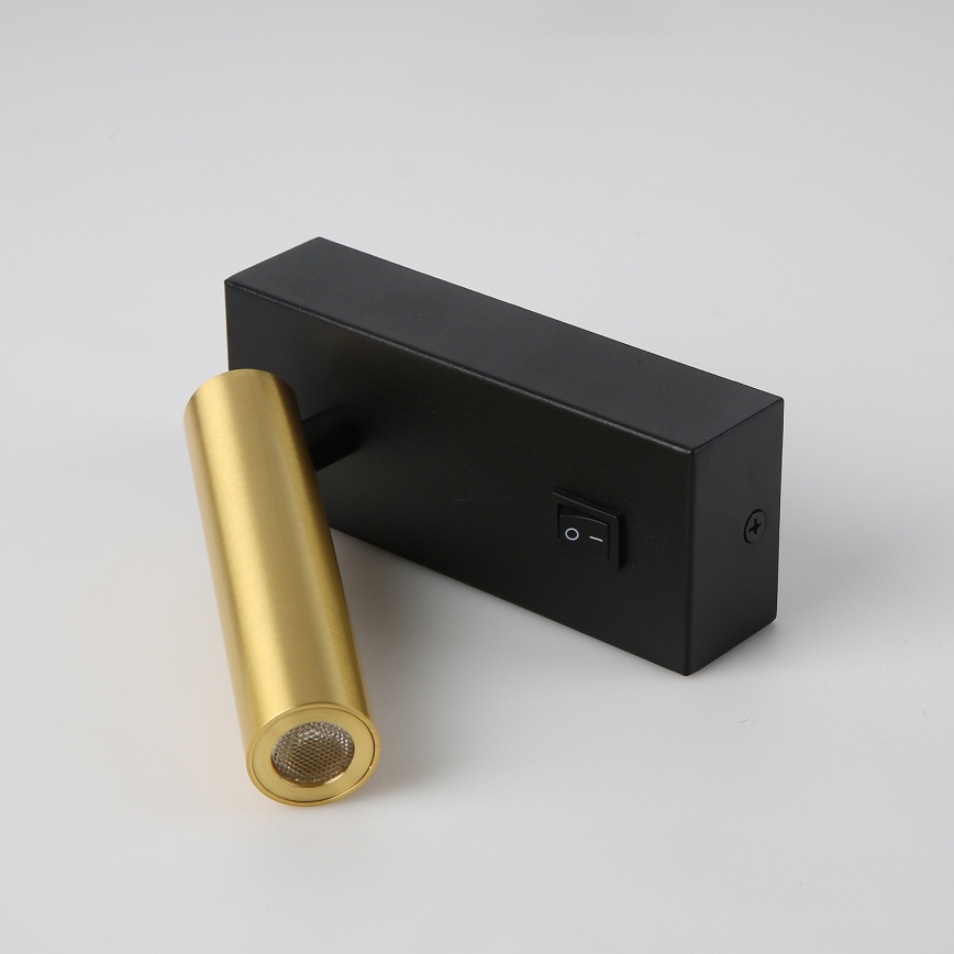 Brilagi - LED zidno spot svetlo MAYA LED/3W/230V 4000K crna/zlatna