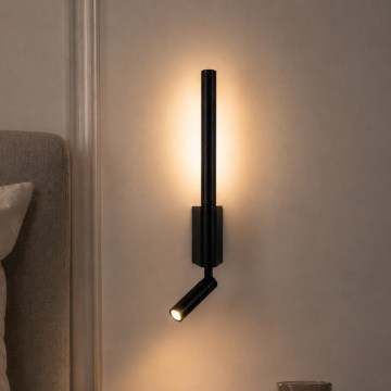 BRILAGI - LED zidno spot svetlo VIXON LED/3W/230V + LED/5W crna CRI 90