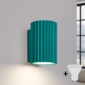 Brilagi - LED zidno svetilo CRESTO 1xGU10/10W/230V 10 cm tirkizno
