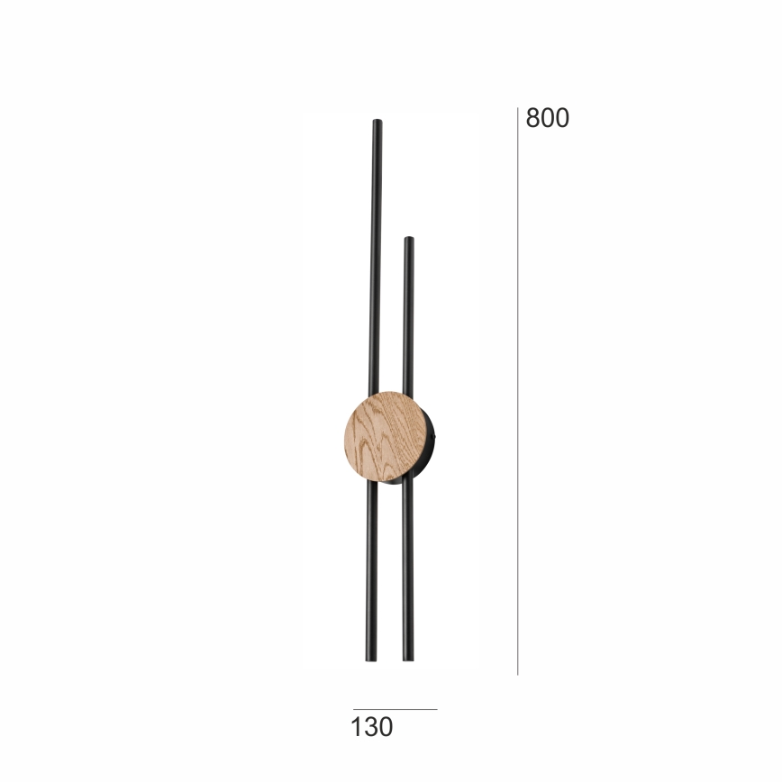 Brilagi - LED zidno svetilo WOODY COLLINE LED/15W/230V 80 cm hrast