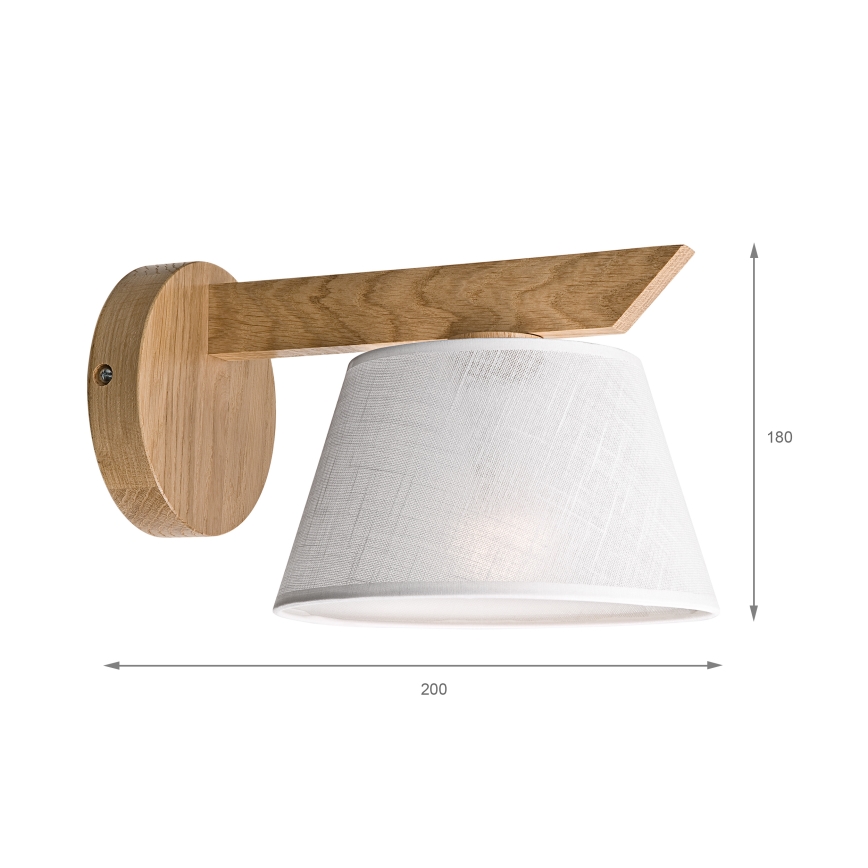 Brilagi - LED zidno svetlo ANTHONY 1xE14/40W/230V hrast/bela