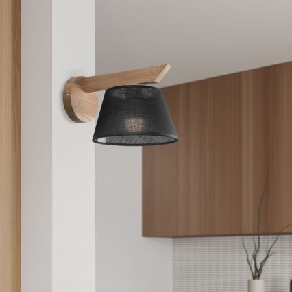Brilagi - LED Zidno svetlo ANTHONY 1xE14/40W/230V hrast/crna