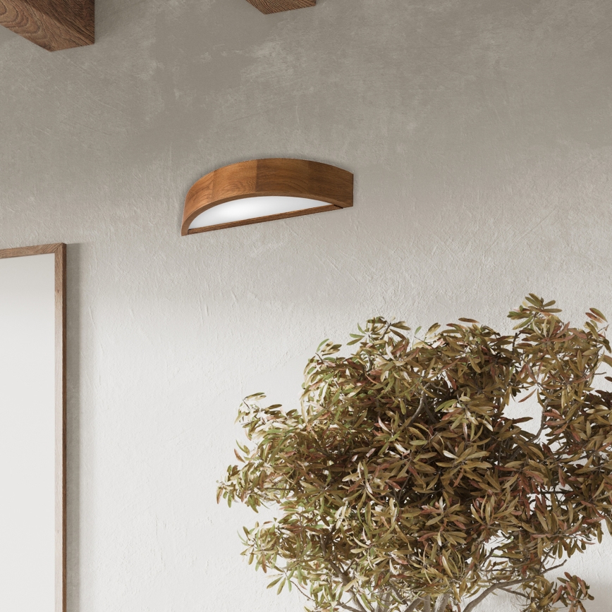BRILAGI - LED zidno svetlo CARVALHO 1xE27/15W/230V hrast trešnja