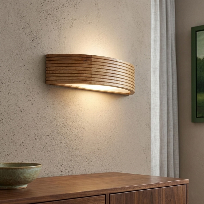 Brilagi - LED zidno svetlo CARVALHO MODERN 1xE27/60W/230V hrast