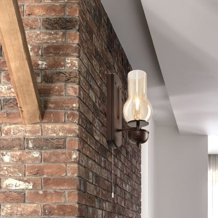 Brilagi - LED zidno svetlo COTTAGE 1xE14/40W/230V buk/braon