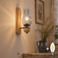 BRILAGI - LED Zidno svetlo COTTAGE 1xE14/40W/230V hrast/zadimljeno sivo