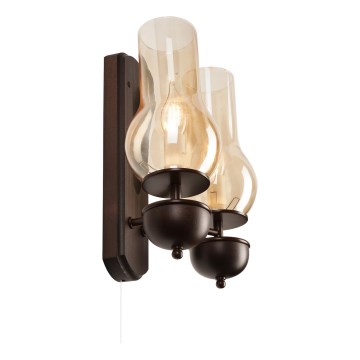 Brilagi - LED zidno svetlo COTTAGE 2xE14/40W/230V bukva/braon