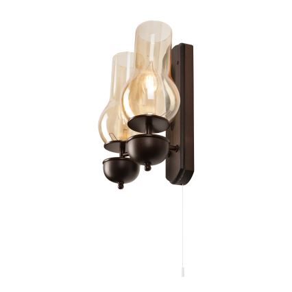 Brilagi - LED zidno svetlo COTTAGE 2xE14/40W/230V bukva/braon