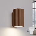 Brilagi - LED zidno svetlo CRESTO 1xGU10/10W/230V 10 cm braon