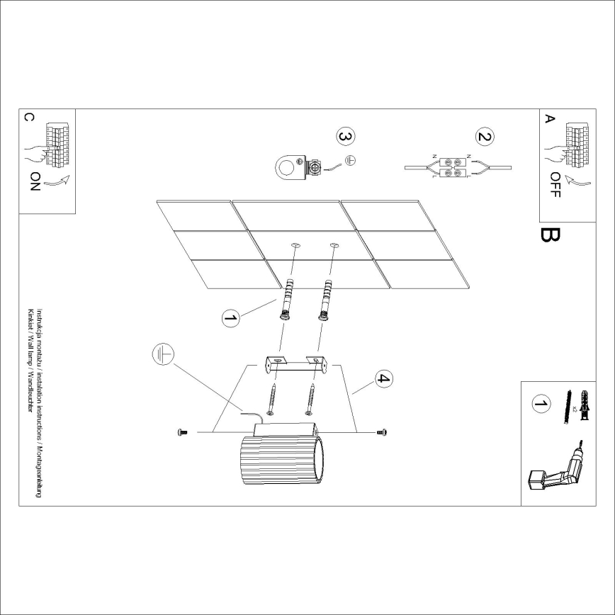 Brilagi - LED zidno svetlo CRESTO 1xGU10/10W/230V 10 cm krem