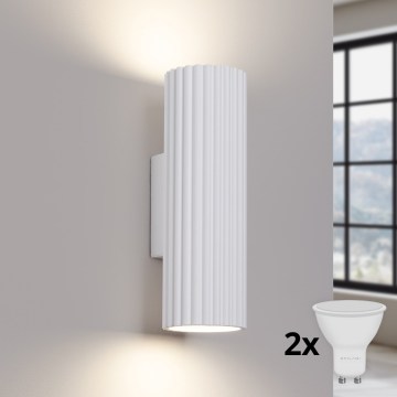 Brilagi - LED zidno svetlo CRESTO 2xGU10/10W/230V 20 cm belo