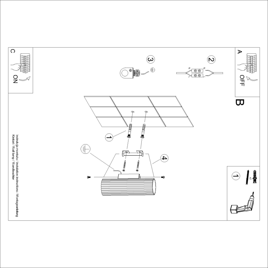 Brilagi - LED zidno svetlo CRESTO 2xGU10/10W/230V 20 cm braon