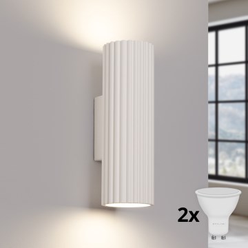 Brilagi - LED zidno svetlo CRESTO 2xGU10/10W/230V 20 cm krem boje
