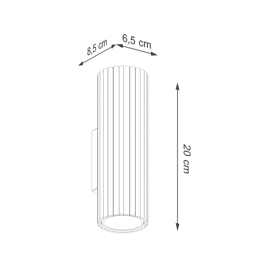 Brilagi - LED zidno svetlo CRESTO 2xGU10/10W/230V 20 cm krem boje