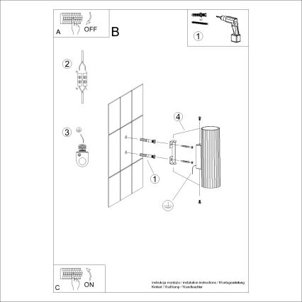 Brilagi - LED zidno svetlo CRESTO 2xGU10/10W/230V 20 cm krem boje