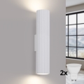 Brilagi - LED zidno svetlo CRESTO 2xGU10/10W/230V 30 cm belo