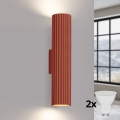 Brilagi - LED zidno svetlo CRESTO 2xGU10/10W/230V 30 cm crvena
