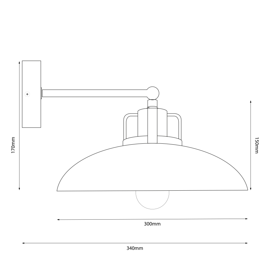 Brilagi - LED Zidno svetlo FLAMENGO 1xE27/60W/230V bež