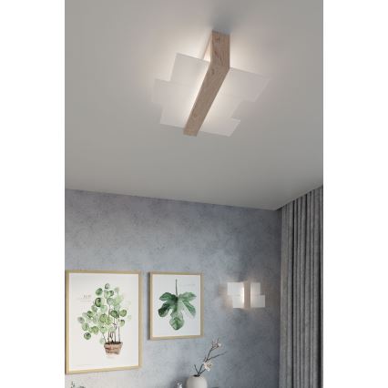 Brilagi - LED zidno svetlo HERA 1xE27/7,5W/230V drveno