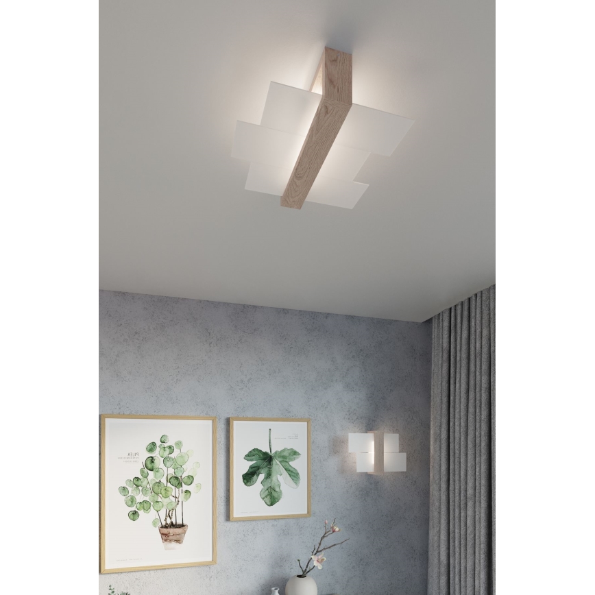 Brilagi - LED zidno svetlo HERA 1xE27/7,5W/230V drveno