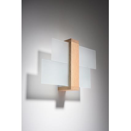 Brilagi - LED zidno svetlo HERA 1xE27/7,5W/230V drveno