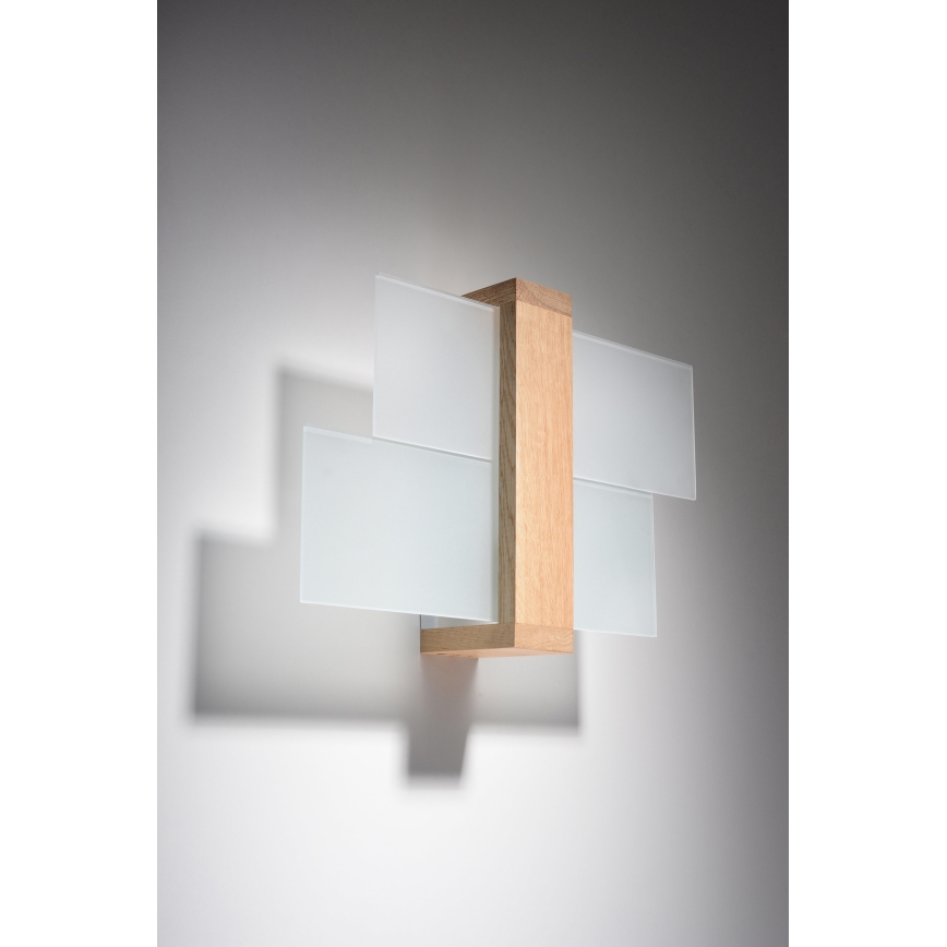 Brilagi - LED zidno svetlo HERA 1xE27/7,5W/230V drveno