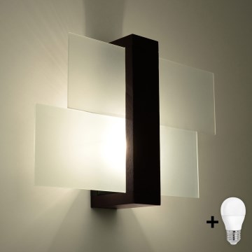 Brilagi - LED zidno svetlo HERA 1xE27/7,5W/230V wenge