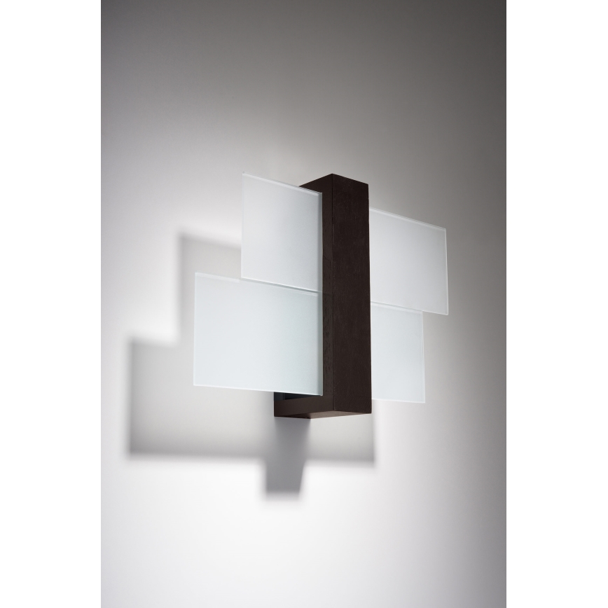 Brilagi - LED zidno svetlo HERA 1xE27/7,5W/230V wenge