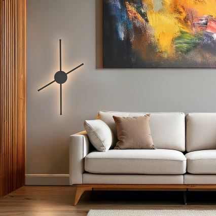 Brilagi - LED zidno svetlo LUGO QUATTRO LED/16W/230V crno