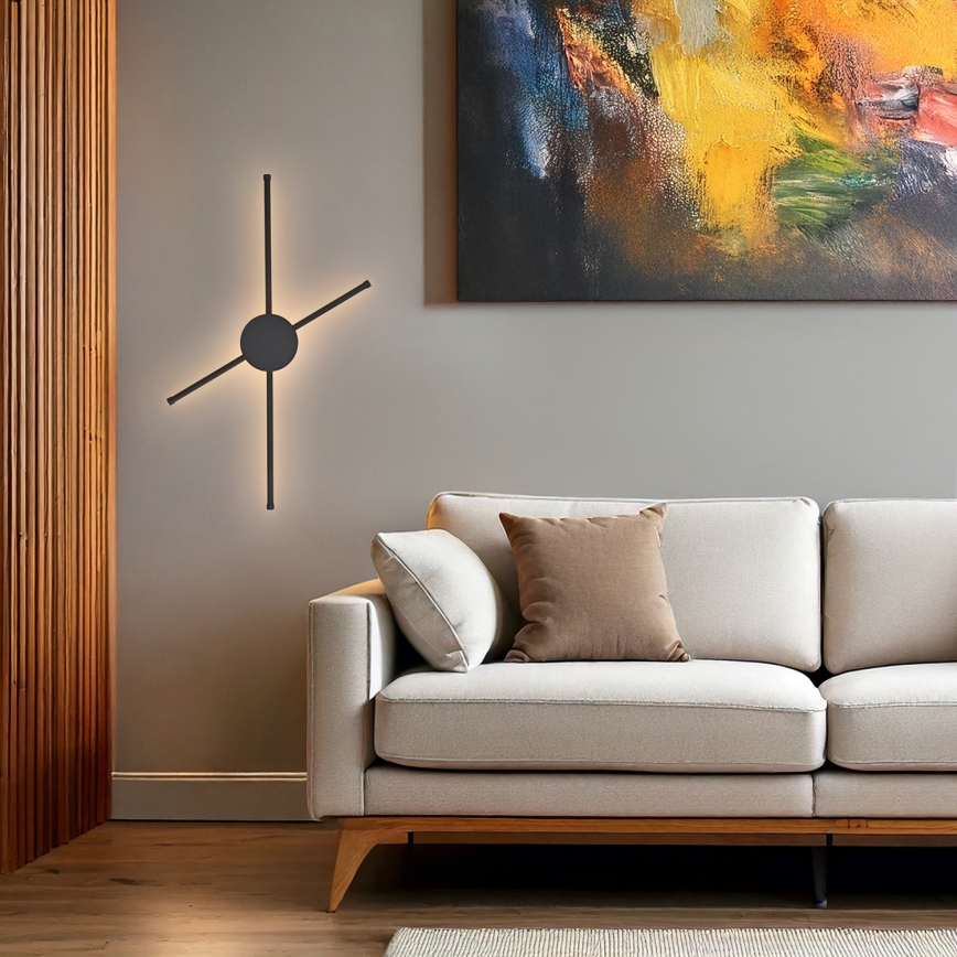 Brilagi - LED zidno svetlo LUGO QUATTRO LED/16W/230V crno