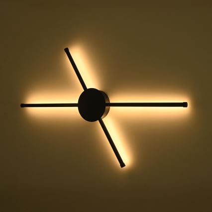 Brilagi - LED zidno svetlo LUGO QUATTRO LED/16W/230V crno