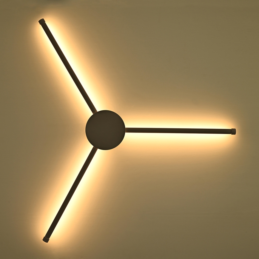 Brilagi - LED zidno svetlo LUGO TRE LED/14W/230V crno