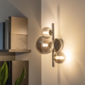 Brilagi - LED zidno svetlo MILLA 3xG9/3W/230V crni hrom/dimljeno staklo