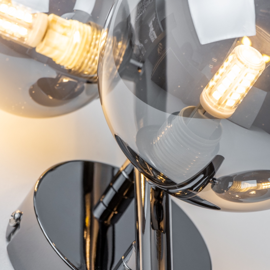 Brilagi - LED zidno svetlo MILLA 3xG9/3W/230V crni hrom/dimljeno staklo