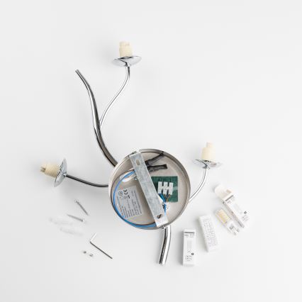 Brilagi - LED zidno svetlo MISTEL 3xG9/3W/230V crni hrom/zadimljeno staklo
