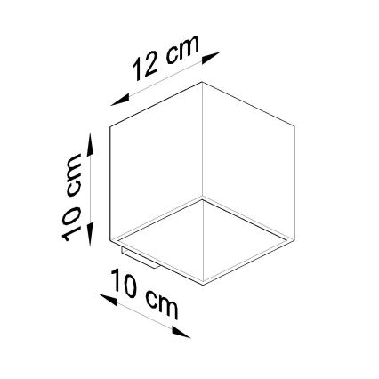 Brilagi -  LED zidni spot MURO 1xG9/3,5W/230V beton