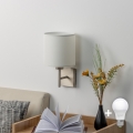 BRILAGI - LED zidno svetlo NUBILA 1xE27/60W/230V mat hrom/bela