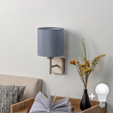 BRILAGI - LED Zidno svetlo NUBILA 1xE27/60W/230V matirani hrom/svetlosiva