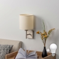 BRILAGI - LED zidno svetlo NUBILA 1xE27/60W/230V matni hrom/krem