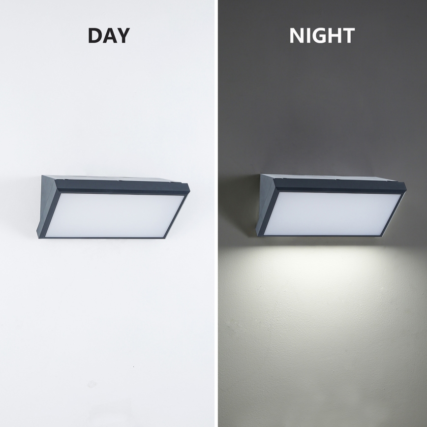 Brilagi - LED prigušiva spoljno zidno svetlo TRIANGLE 1xE27/6W/230V 2700-6500K IP65 antracit