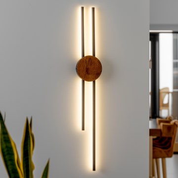 Brilagi - LED zidno svetlo WOODY COLLINE LED/15W/230V 80 cm hrast-trešnja