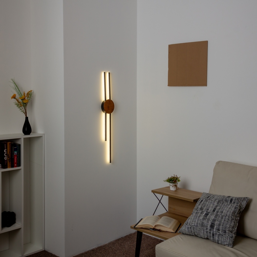 Brilagi - LED zidno svetlo WOODY COLLINE LED/15W/230V 80 cm hrast-trešnja