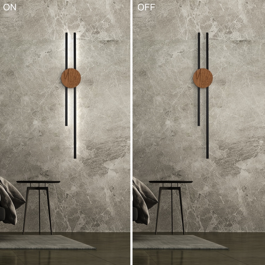 Brilagi - LED zidno svetlo WOODY COLLINE LED/15W/230V 80 cm hrast-trešnja