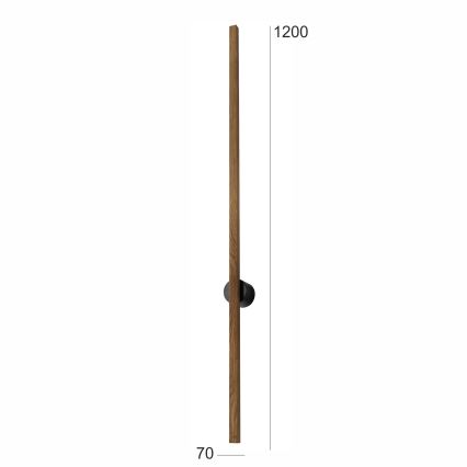 Brilagi - LED zidno svetlo WOODY LINE LED/12W/230V 120 cm hrast orah
