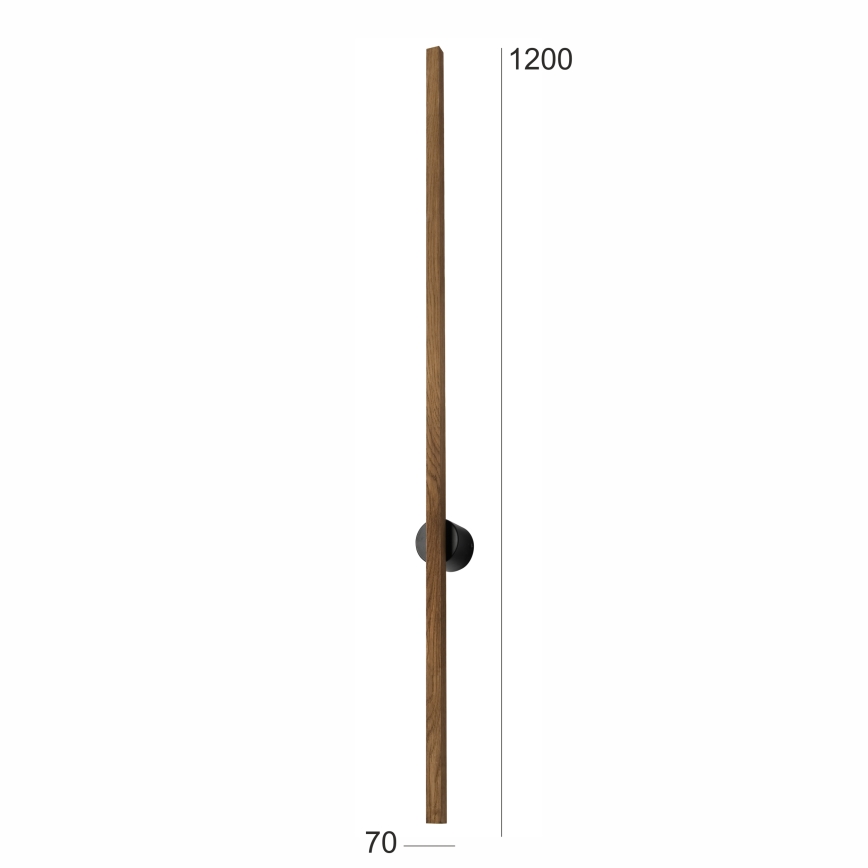 Brilagi - LED zidno svetlo WOODY LINE LED/12W/230V 120 cm hrast orah