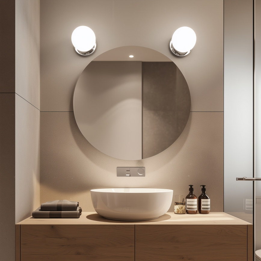 Brilagi - LED zidno svetlo za kupatilo BALL LED/6W/230V 3000/4000/6500K IP44 sjajni hrom