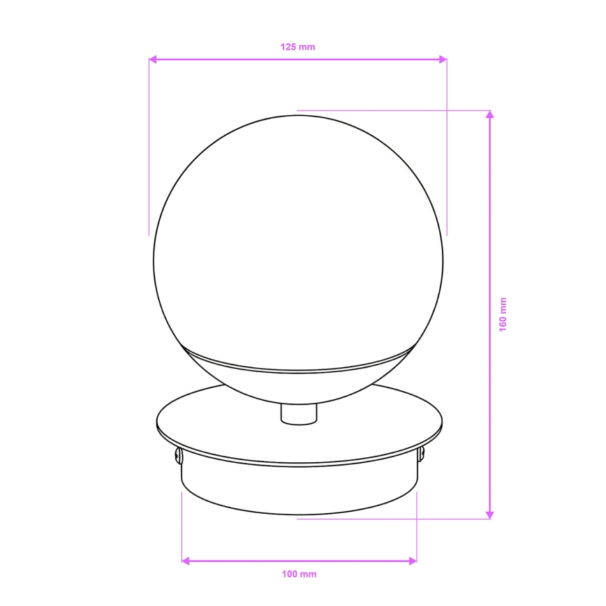 Brilagi - LED zidno svetlo za kupatilo BALL LED/6W/230V 3000/4000/6500K IP44 sjajni hrom