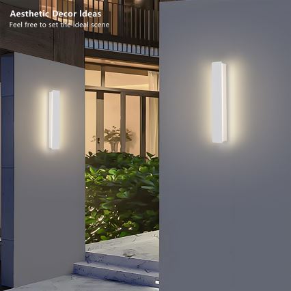 Brilagi - LED spoljašnje zidno svetlo LINEAR LED/8W/230V 3000K IP65 30 cm belo CRI 90